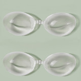 Women's Summer Swimwear Waterproof Sweatproof Transparent Push-Up Silicone Bra Nipple Covers for Bikini Set