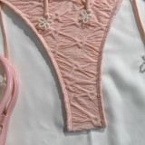 Women's Swimwear Fashion Sexy Halter Neck Tie Bikini Set Two-Piece Set