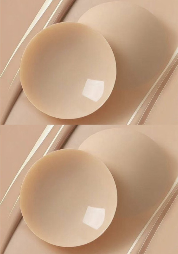 Women's Dress Invisible Anti-Nipple Show Anti-Wardrobe Malfunction Self-Adhesive Solid Thin Silicone Nipple Covers