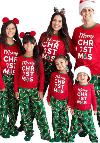 Family Christmas Print Pajamas Matching Set Homewear