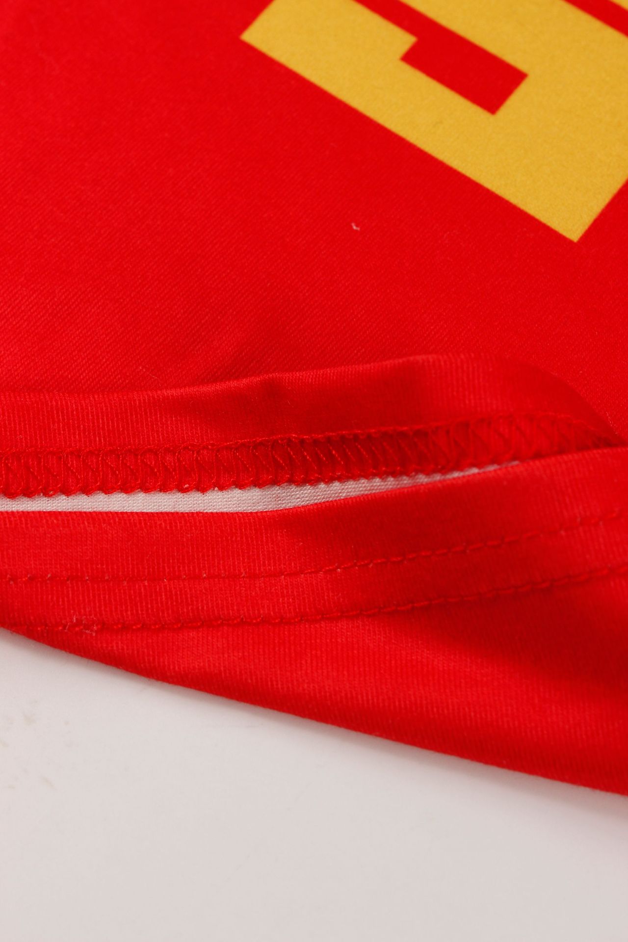 Women's Sporty Fashion Sexy Slim Fit Cropped Short Sleeve Printed Top Pants Set