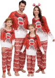 Family Autumn Christmas Long Sleeve Pajamas Matching Set Homewear