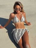 Women's Swimwear Fashion Sexy Three-Piece Bikini Set Mesh Skirt Set