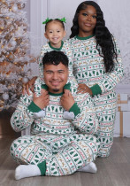 Family Christmas Letter Print Pajamas Matching Set Homewear