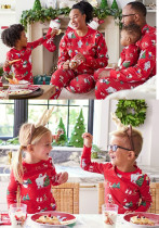 Family Christmas Letter Print Pajamas Matching Set Homewear