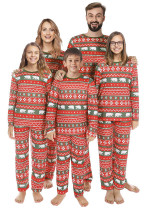Family Christmas Print Pajamas Matching Set Homewear