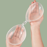 Women's Summer Swimwear Waterproof Sweatproof Transparent Push-Up Silicone Bra Nipple Covers for Bikini Set