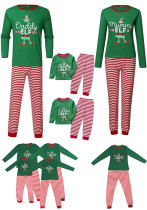 Family Christmas Letter Print Stripe Long Sleeve Pajamas Matching Set Homewear Family Christmas Letter Print Stripe Long Sleeve Pajamas Matching Set Homewear