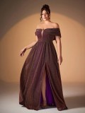 Plus Size Women Off-Shoulder Party Dress Dresses
