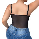 Plus Size Women Sexy No-Removal Dress Lace bodysuit basics halter-neck boning Sexy Lingerie