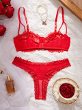 Women's Underwire Lace Lingerie Set