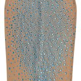Women's Fashionable See-Through Mesh Beaded Bodycon Dress