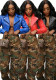 omen's Autumn/Winter Fashionable Street-style Multi-Pocket Zipper PU Leather Jacket