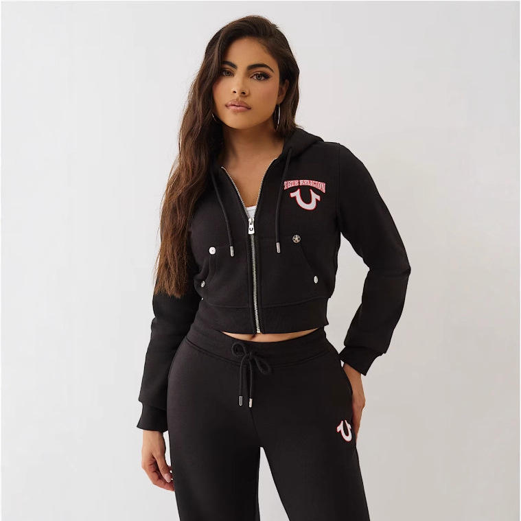 Women's Casual Trendy Loose Printed Matching Sport Hooded Two Piece Pants Set