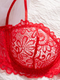 Women's Underwire Lace Lingerie Set