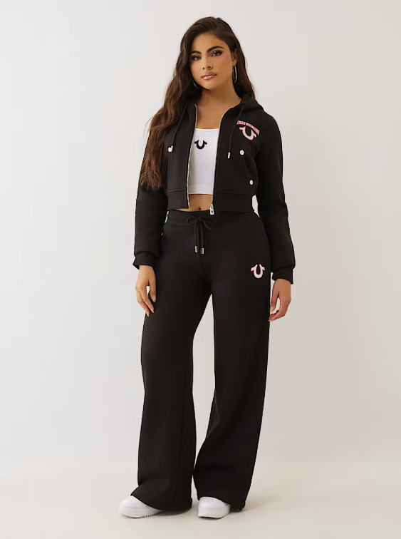 Women's Casual Trendy Loose Printed Matching Sport Hooded Two Piece Pants Set