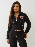 Women's Casual Trendy Loose Printed Matching Sport Hooded Two Piece Pants Set
