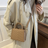 Women winter shoulder crossbody bag, casual small square bag