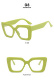 Women square large frame glasses