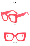 Women square large frame glasses