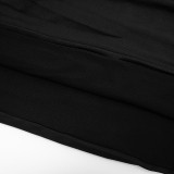 Women Winter See-Through Mesh Patchwork Long-Sleeved Bodycon Dress