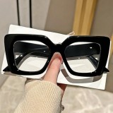 Women square large frame glasses