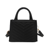 Women winter shoulder crossbody bag, casual small square bag