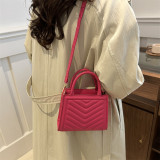 Women winter shoulder crossbody bag, casual small square bag