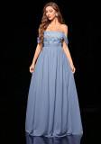 Women Off-Shoulder Strapless Evening Dresss