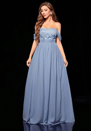Women Off-Shoulder Strapless Evening Dresss