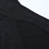 Women Mesh Long-Sleeved Sexy Off-Shoulder Dress