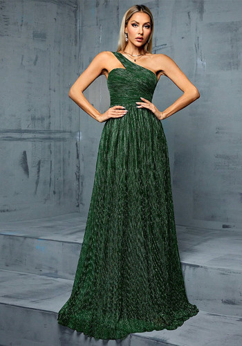 Women One-Shoulder Evening Dress
