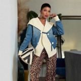 Women's Street Patchwork Denim Jacket