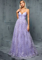 Women Camisole Sequin V-Neck Maxi Dress