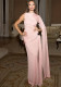 Women Autumn/Winter Sexy Ribbon Pleated Solid Maxi Dress