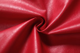 Women Autumn/Winter Solid Turndown Collar Waist-cinching Tie-front Jacket