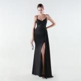 Women Beaded Lace Formal Party Evening Dress