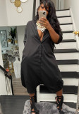 Women Autumn/Winter Solid Casual Wide-Leg Jumpsuit