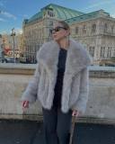 Autumn Winter Women's Faux Fur Short Coat