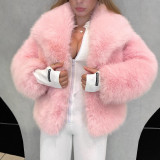 Autumn Winter Women's Faux Fur Short Coat