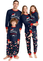 Christmas Family Print Matching Long Sleeve Pajama Homewear Set Christmas Family Print Matching Long Sleeve Pajama Homewear Set
