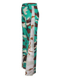 Women's Fashion Street Print Wide Leg Trousers