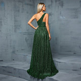 Women One-Shoulder Evening Dress