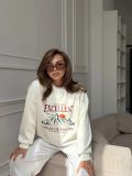 Women Autumn American Printed Round Neck Top