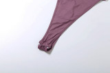 Women Autumn Solid Sexy Hollow-Out Backless Jumpsuit
