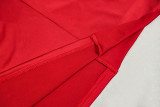 Women Pleated Solid Sexy Halter Neck V-Neck Sleeveless Dress