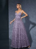 Women's Strap Fashion Bridesmaid Party Embroidered Dress