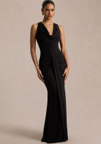 American Women's Sexy V-Neck Slim Fit Chic Evening Gown