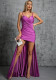 Women's Ball Strap Asymmetric Hem Formal Party Dress