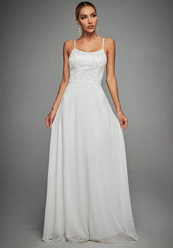 Women's Spring Strap Low Back Sexy Chic Cocktail Evening Gown